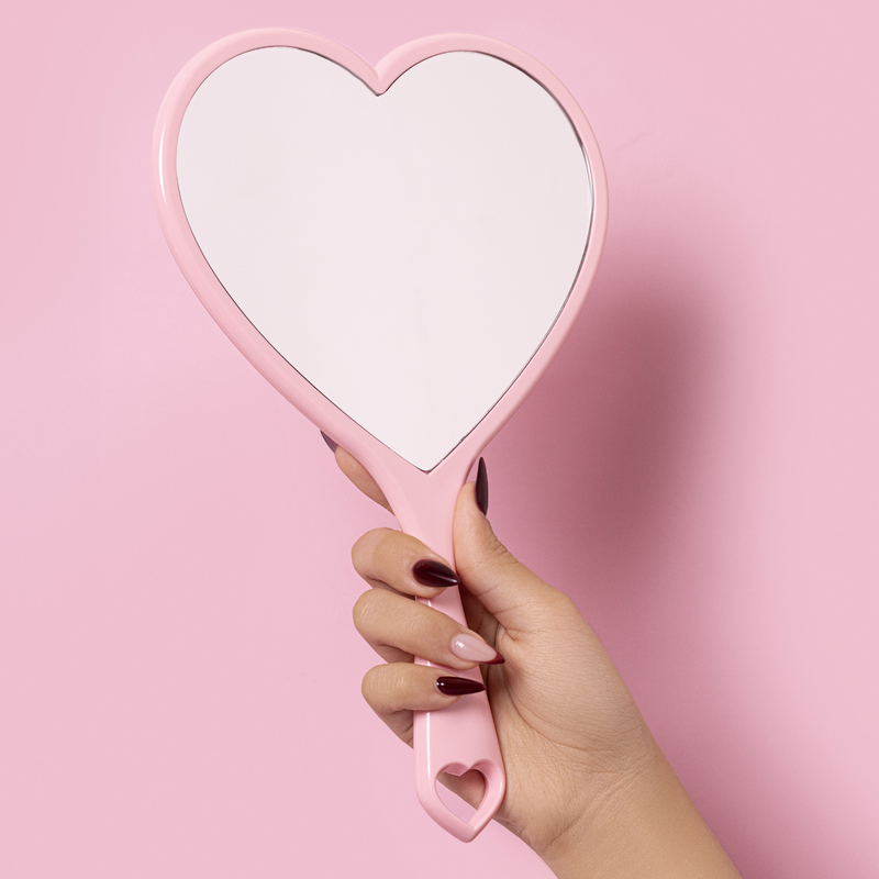 Handheld Mirror Heart — Beauty Creations
